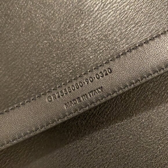 YSL Monogram Skinny Black Belt - Picture 5 of 5